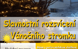 Pozvánka na rozsvícení Vánočního stromu v SSML 1.12.2025 od 17:00 hodin